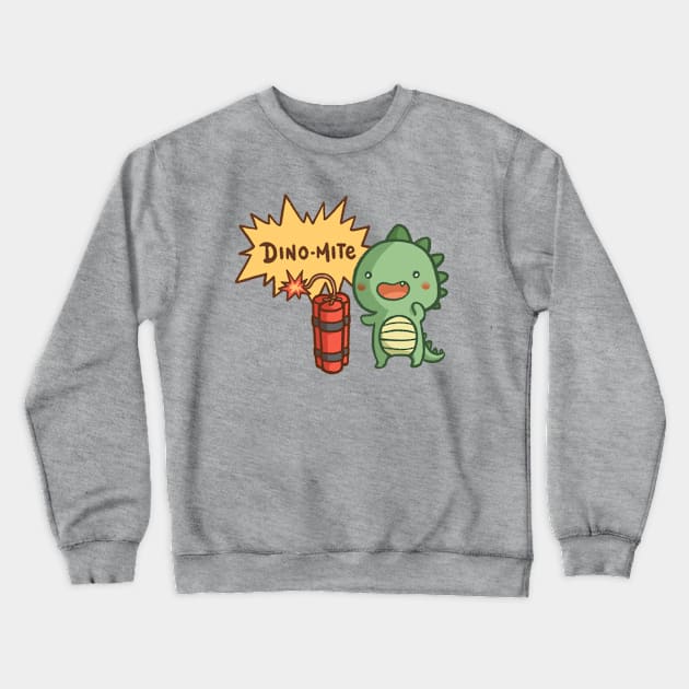 Dino-mite Crewneck Sweatshirt by mschibious